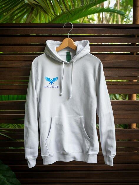 Premium PSD | White hoodie mockup psd