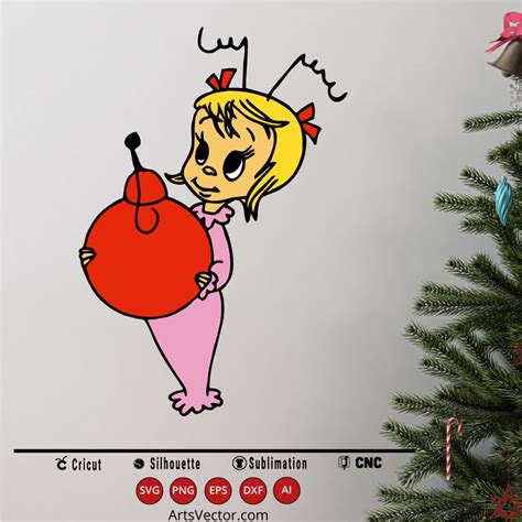 Cindy Lou Who Free SVG PNG EPS DXF AI - Arts Vector