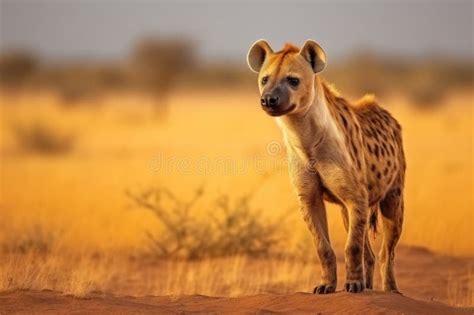 Spotted Hyena in the Savanna. Stock Photo - Image of savannah, reserve: 305097980