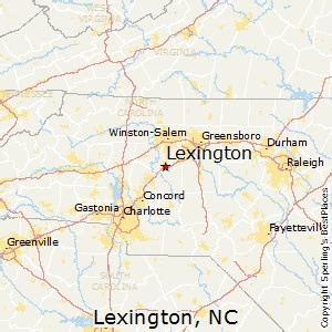 Lexington North Carolina Map