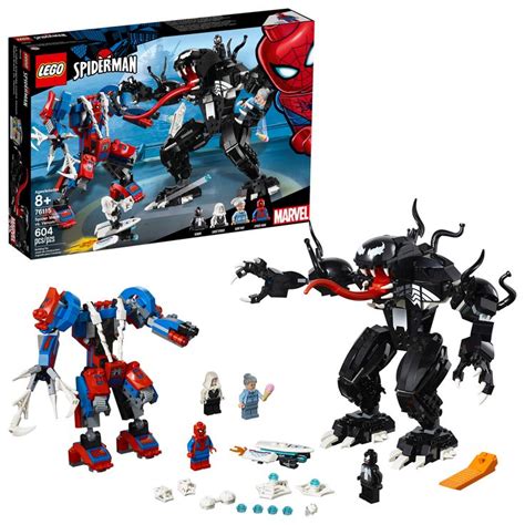 LEGO Super Heroes Marvel Spider Mech Vs. Venom 76115 Building Kit ...