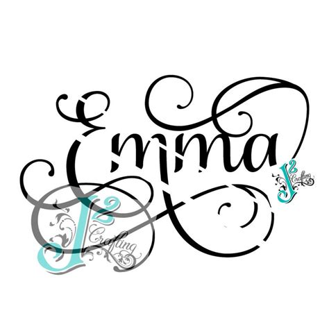 Emma SVG / EPS / PNG Cut File - Etsy