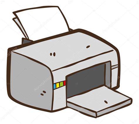 Cartoon printer cartoon — Stock Vector © mhatzapa #59806657