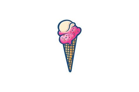 Cone Ice Cream Logo Design Graphic by HardTeam · Creative Fabrica