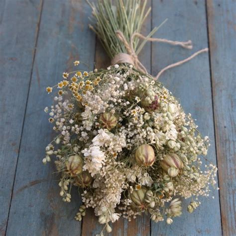 wild meadow dried flower wedding bouquet by the artisan dried flower ...