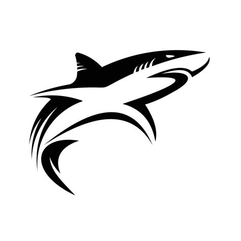 Isolated angry shark vector logo. Shark vector 25294810 Vector Art at ...