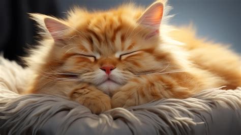 Gato gordo durmiendo aislado en un bonito fondo | Foto Premium