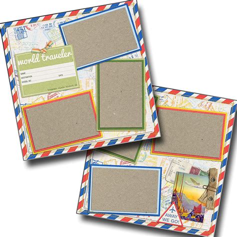 Amazon.com: Travel - Premade Scrapbook Pages - EZ Layout 130