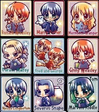 Chibi Potters - Harry Potter Anime Photo (24126181) - Fanpop