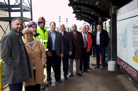 Work at Worcester’s Union Station to add center platform on track for end of year completion ...