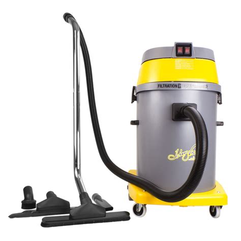 HEPA Certified Commercial Vacuum - 15 gal (57 L) Capacity - 10' (3 m) Hose - Metal Wands ...