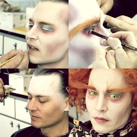 Johnny Depp's Mad Hatter makeup | Johnny depp mad hatter, Mad hatter ...