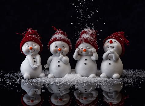 Snowman Zoom Background