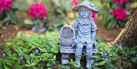 Girl with a Water Can Garden Statue - Resin Garden Statues