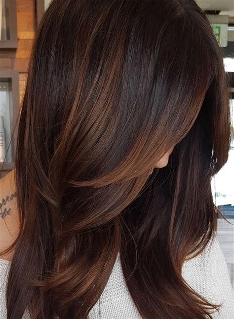 Coffee Color Hair Highlights