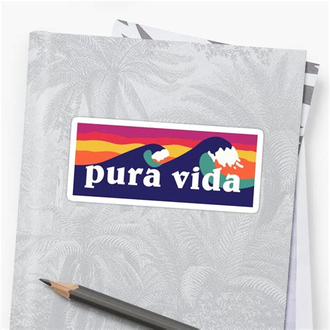 "Pura Vida" Stickers by lizwar | Redbubble