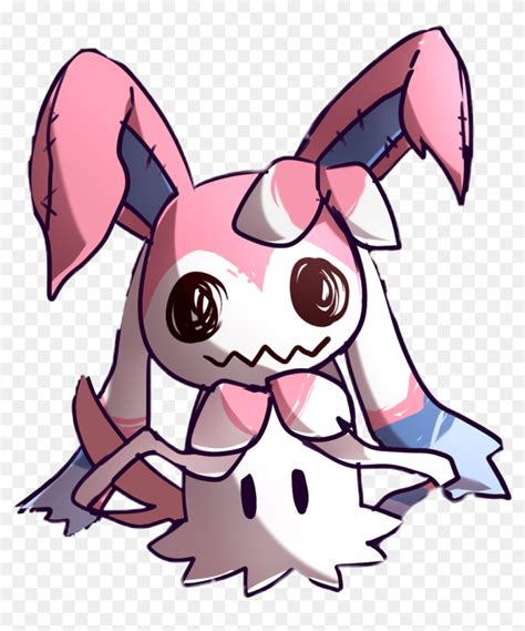 #sylveon #mimikyu #kawaii #pokemon #cute - Pokemon Sun And Moon Sylveon Drawing, HD Png Download ...