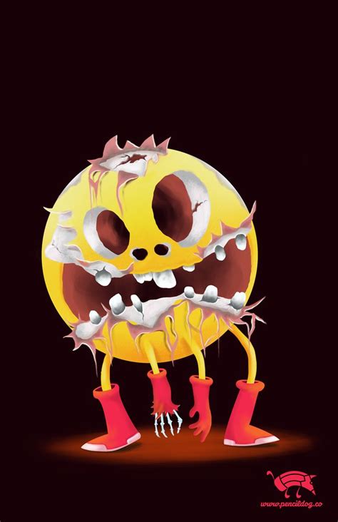 pacman_zombi | Zombie, Illustration, Art