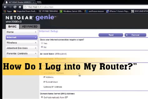 How do I login into my router?