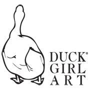Duck Girl Art