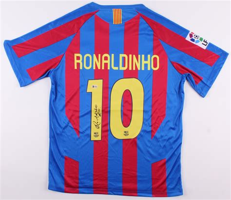 Ronaldinho Signed FC Barcelona Jersey Inscribed "Rio" (Beckett COA) | Pristine Auction