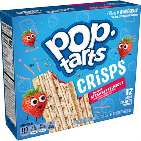 Kellogg's Pop-Tarts Crisps Baked Snack Bars, Breakfast Snacks ...