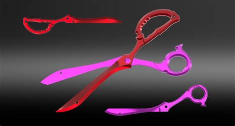 Scissor Blade Kill la kill | 3D CAD Model Library | GrabCAD