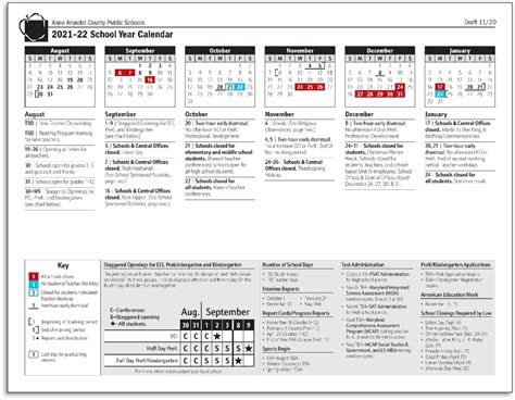 Anne Arundel County School Calendar - Southern Calendar 2022