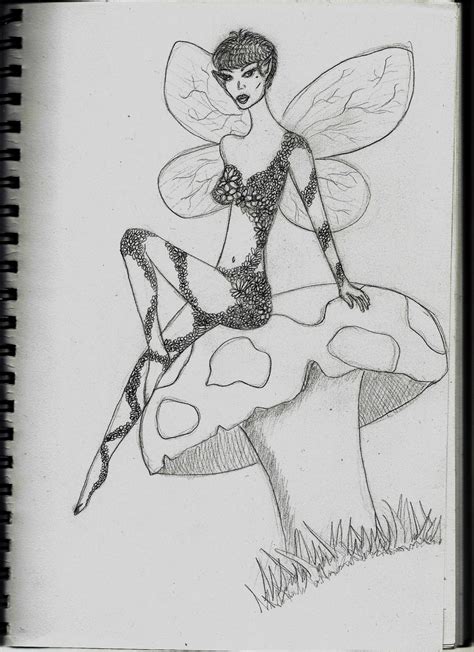 Fairy, pencil sketch by dynamicdimples on DeviantArt