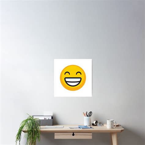 "Sparkling Teeth Smile Emoji" Poster for Sale by EpicMoji | Redbubble