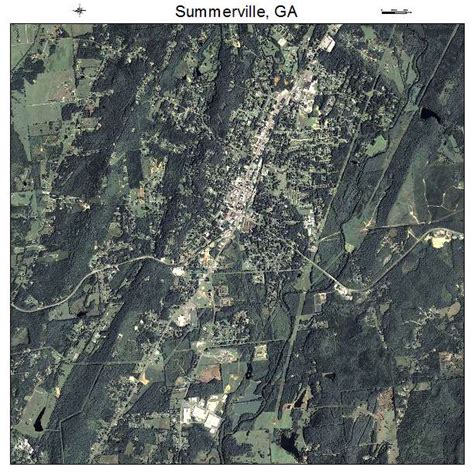 Aerial Photography Map of Summerville, GA Georgia