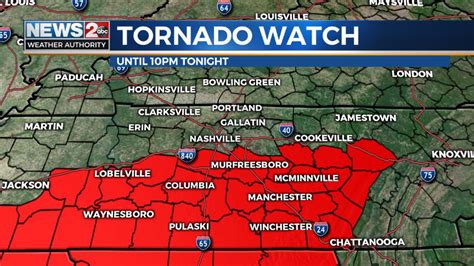 Tornado watch until 10pm just south of Nashville, stay alert y’all! : r ...