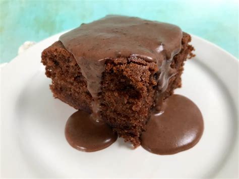 Retro Recipe: Chocolate Cake with Chocolate Custard - HodgePodgeDays