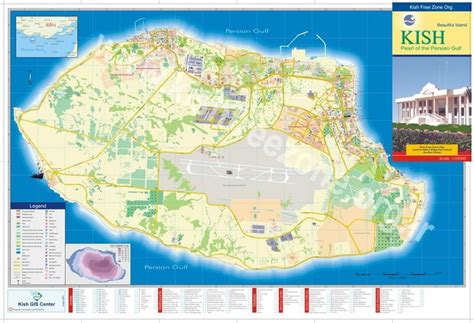 Map of Kish Island, Iran | Modern Iran | Pinterest