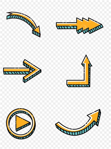 Simple Arrow Vector Design Images, Simple Cute Cartoon Arrow, Arrow ...