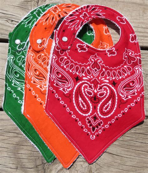 Western Bandana Baby Bibs Set of Three