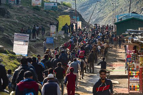 Amarnath Yatra Resumes After Days Suspension Due To Bad Weather