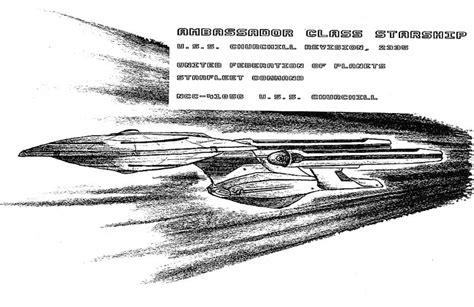 Star Trek Blueprints: Ambassador Class Starship - U.S.S. Churchill NCC ...