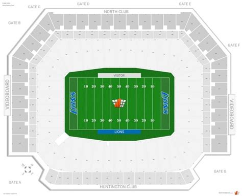 detroit lions seating chart | Seating charts, Ford field, The incredibles