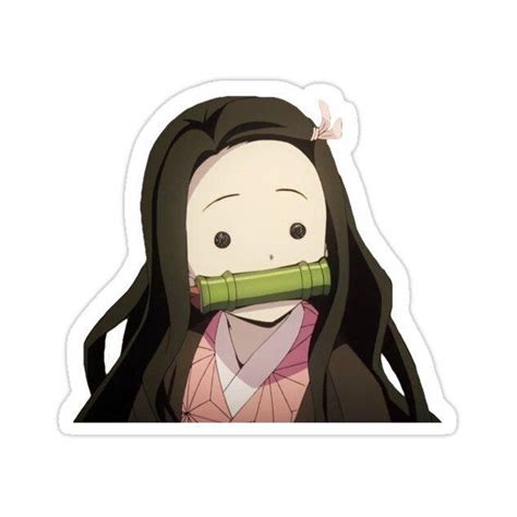 Nezuko - Demon Slayer Sticker #anime #stickers #tumblr #animestickerstumblr Decorate laptops ...