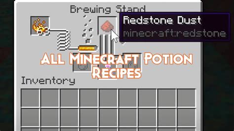 All Minecraft Potion Recipes 1.19 - Pillar Of Gaming