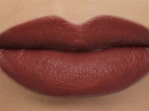 Matte Brown Lipstick Bittersweet dark red/brown