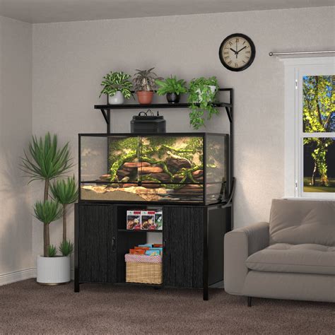 Reptile Tank Stand Terrarium Stand with Accessories Storage 48" X 24" – shopGDLF