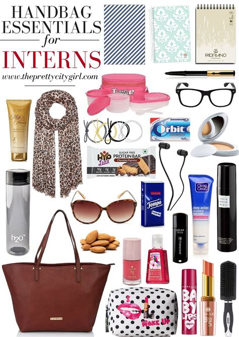 Handbag Essentials for Interns - The Pretty City Girl | Indian Travel ...