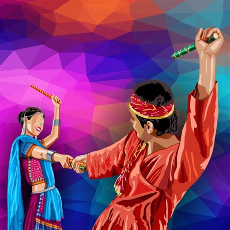 Dandiya Raas - A Socio-Religious Folk Da, Digital Arts by Shamim Shaikh ...