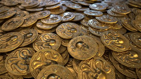 ArtStation - Pirate Gold Coin and Stack - Variant E | Game Assets