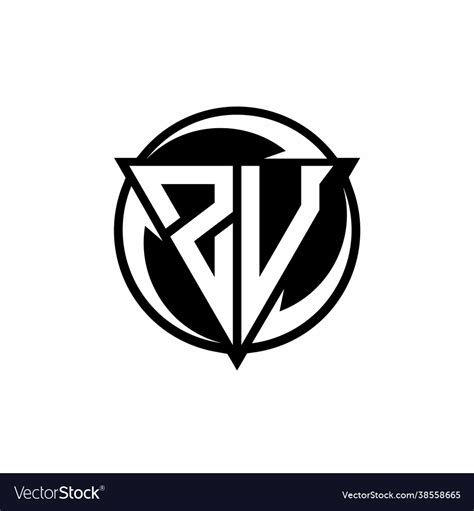 Zu logo monogram design template Royalty Free Vector Image