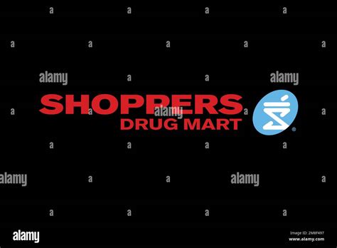 Shoppers Drug Mart, Logo, Black Background Stock Photo - Alamy