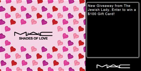 $100.00 MAC Cosmetics Gift Card Giveaway - The Jewish Lady