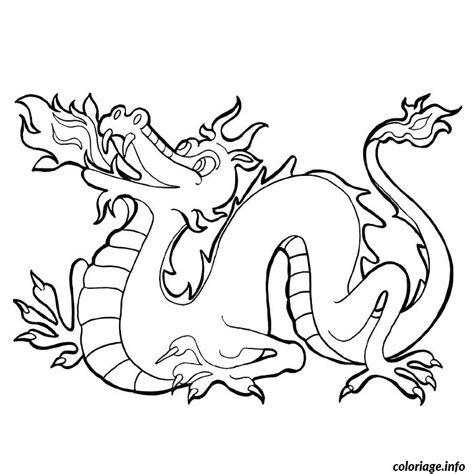 Coloriage dragon chinois - JeColorie.com